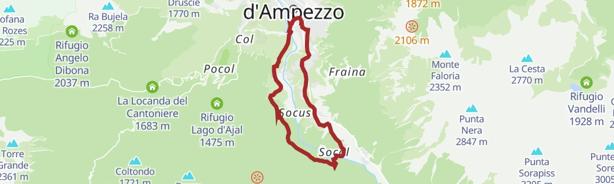 Route map: Pianozes Circuit